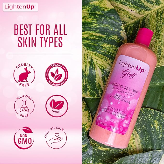 OMIC Lighten-Up LightenUp Exfoliating Body Wash - 33.8 Fl oz / 1000 ml (Girl)