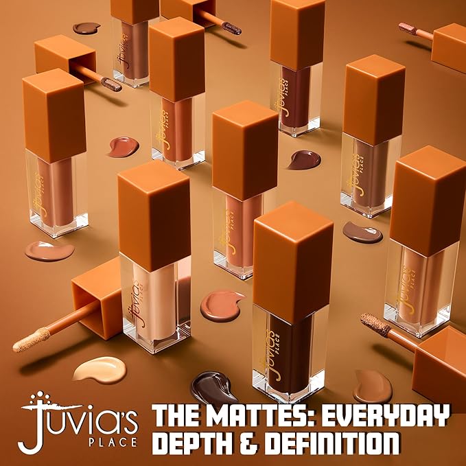 Juvia's Place Coffee Shop Liquid Eyeshadow - Mocha - Matte Finish for Rich, Long-Lasting Color, Waterproof, and Smooth Texture - Buildable and Vibrant - Ideal for All Skin Tones, 0.16 fl oz
