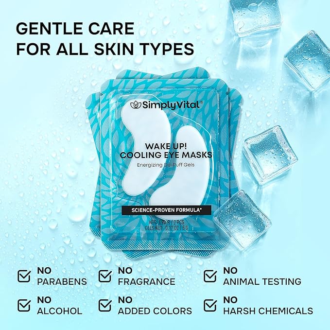 Collagen Eye Patches with Retinol & Hyaluronic Acid Mask - Depuffing Under Eye Patches for Puffy Eyes and Dark Circles - Cooling Undereye Masks for Women & Men - Parches Para Ojeras - 15 Pairs
