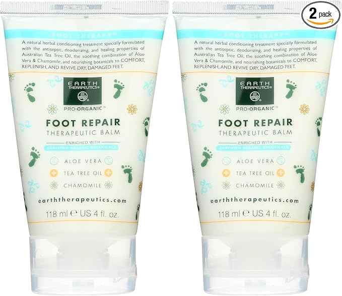 Foot Repair Balm Earth Therapeutics 4 oz Balm (Pack of 2)