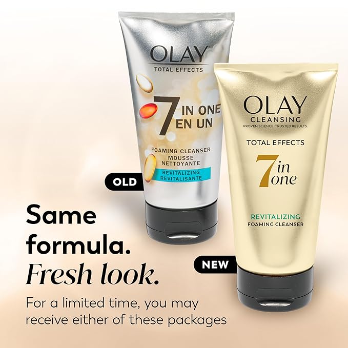 Olay Total Effects Revitalizing Foaming Facial Cleanser, 5.0 fl oz (pack of 3)
