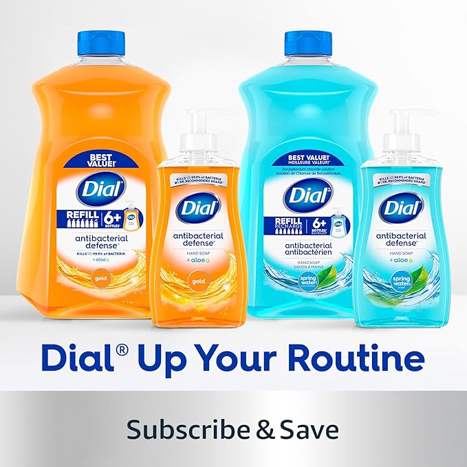 Dial Liquid Hand Soap, Vanilla Honey Scent, 52 Fl Oz Hand Soap Refill (Pack of 3), Dermatologist-Tested, Gentle Formula