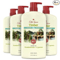 Old Spice Cleansing Body Wash for Men, 24/7 Shower Fresh with Lasting Scent, Cleanse & Refresh, Gentle on Skin, Vitamin B3, Timber with Sandalwood + Cypress Scent, 30 oz (Pack of 4)