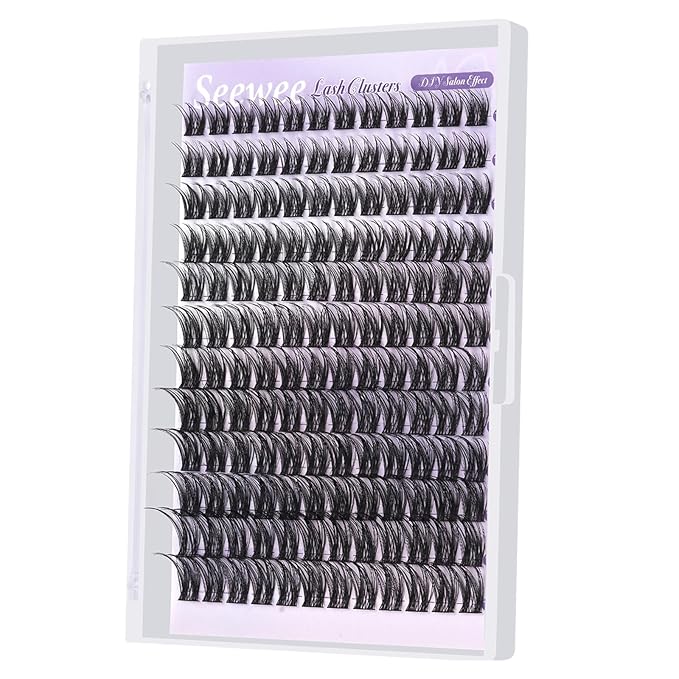 Wispy Lash Clusters 10-18mm Mix D Curl Lash Clusters 144pcs DIY Cluster Eyelash Extensions Individual Natural Lashes Cluster False Eyelash Clusters (S2 Lashes Only)