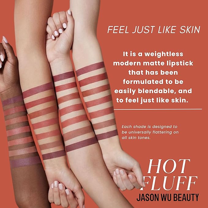 Jason Wu Beauty Hot Fluff Modern Matte Lipstick - 3-in-1 Lipstick, Blush, Shadow, 3.8g 0.134oz (Eclair, 3.8g)