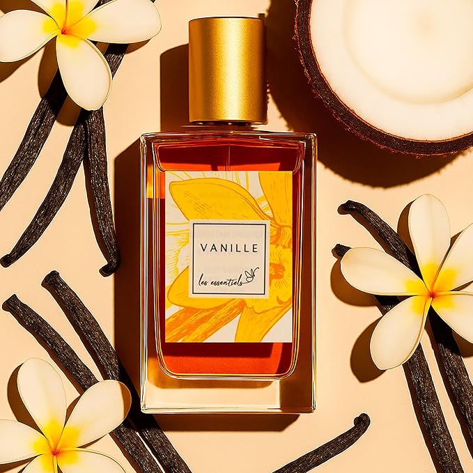 Les Essentiels Vanille EDP Spray - Floral Amber Fragrance - Perfume for Women - Opens with Notes of Jasmine and Ylang Ylang - 2.7 oz
