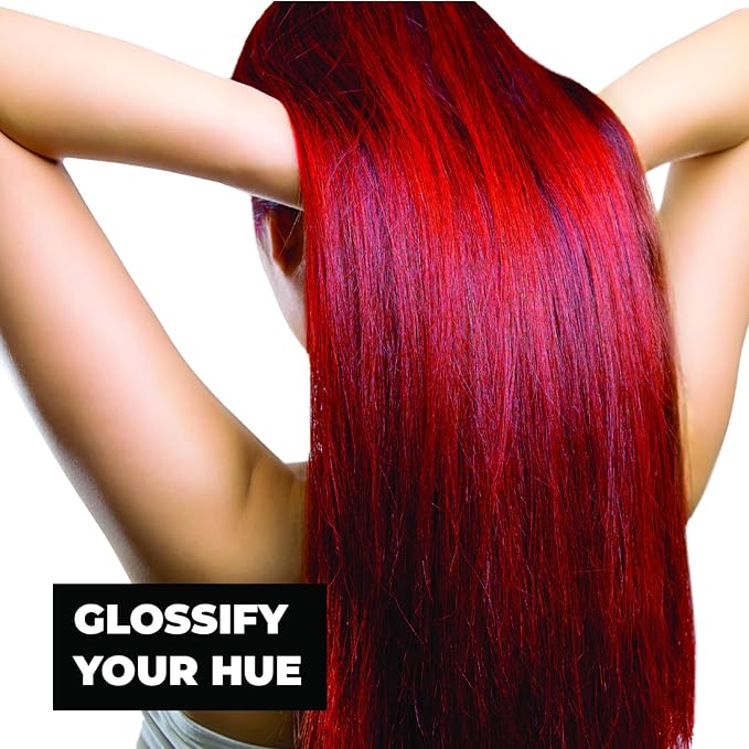 Keracolor High Shine Tinted Hair Gloss, In-Shower Hair Glaze, Sheer Color-Enhancing Glossing Treatment, Red, 8 Fl Oz