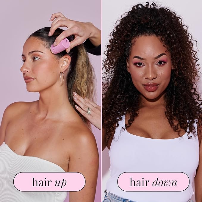 Mermade Mini Hair Styling Wax Stick for Women - Fly Away Control Stick for Sleek Hair, Slick Back Smoothing for Frizz, Edges, & Flyaways, Long Lasting Hold - Pink (Pack of 1)