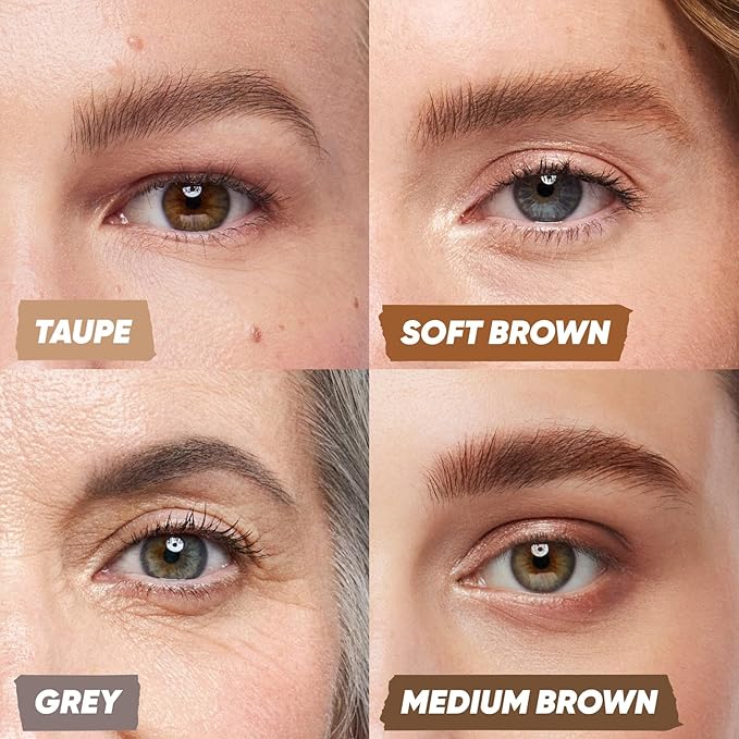 Kosas Air Brow Tinted Eyebrow Gel – Volumizing Brow Gel with Flexible Long-Lasting Hold, Grey