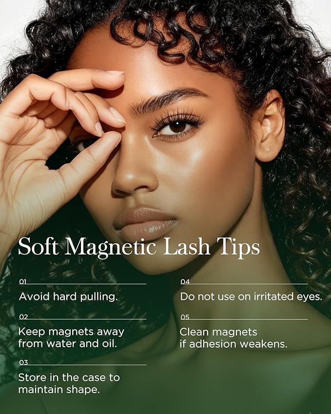 BEYELIAN Magnetic Eyelashes with Applicator, Upgrade Soft Magnetic Lashes Portable Magnetic Eyelashes Natural Look, Reusable, No Glue Needed Fales Eyelashes AJH055 (All-In-One & Comfortable)
