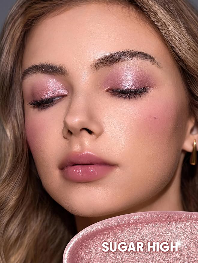 SHEGLAM Airglow Eye Tint 16 Hours Long-Lasting Liquid Eyeshadow Shimmer High-Impact Color Single Eyeshadow - Sugar High