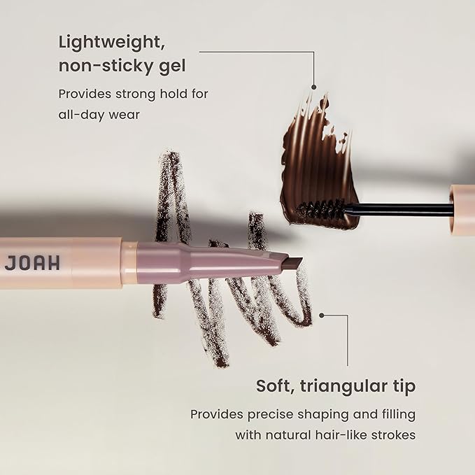 JOAH Brow Down To Me Dual Brow Pencil and Gel, Ash Brown
