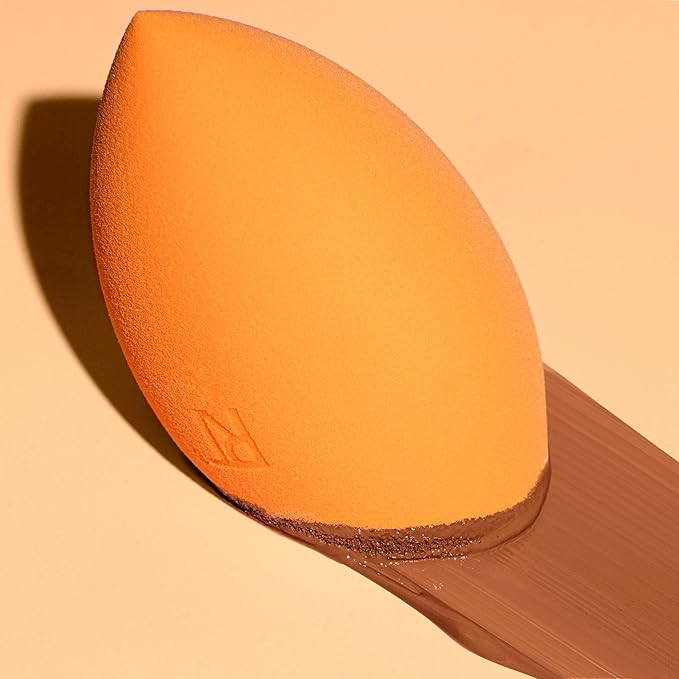 Real Techniques Miracle Complexion Sponge 4 Pack, Makeup Blending Sponges For Liquid & Cream Foundation & Skin Tints, Buildable Coverage, Natural, Dewy Base, Cruelty- Free, Latex-Free Foam