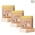 Legend's Creek Farm Goat Milk Soap - Cleansing Moisturizing Bar for Hands and Body - 5 Oz Creamy Lather, Nourishing, Gentle Natural Soap for Sensitive Skin (Honey Almond Biscotti, Pack of 3)