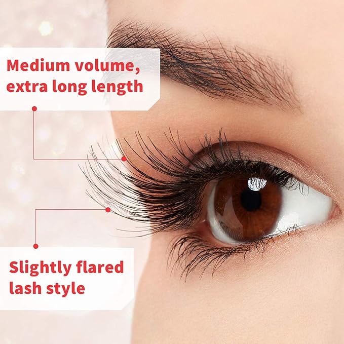 Ardell Wispies False Eyelashes 113 – Natural Wispy Strip Lashes, Lightweight & Seamless Invisiband for All-Day Wear, 6 Pairs, 1 Pack