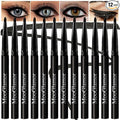 New 12 Pcs Black Eyeliner Pencil Gel Eyeliner Pen with Retractable and Waterproof Eye Liner for Bold and Defined Eye Liner（Black）