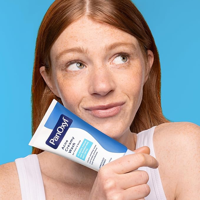 PanOxyl Antimicrobial Hydrating Acne Creamy Wash, 4% Benzoyl Peroxide, 6 Ounce (Pack of 2)