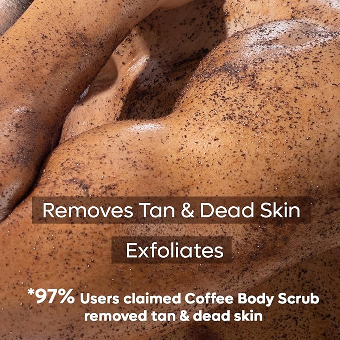 mCaffeine Naked and Raw Coffee Body Scrub - Coconut - Normal to Oily Skin for Unisex - 3.5 oz Scrub