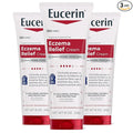Eucerin Eczema Relief Cream, Full Body Lotion for Eczema-Prone Skin, Moisturizing Eczema Cream, Body Moisturizer, Multi-Pack, 8 oz. Tube (Pack of 3)