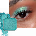 Duochrome Chameleon Eyeshadow, Blue to Gold Iridescent Shift, Cream-to-Powder High Pigment, Zero Fallout Metallic Shimmer, Long Wear Eye Makeup, Fits Magnetic Makeup Palettes (Mermaid Flip)
