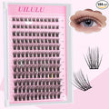 Natural Lash Clusters 10-18mm Mix D Curl Eye Lashes Wispy Lash Clusters False Eyelash Clusters DIY Eyelash Extensions Individual Cluster Lashes (U14 Lash Only)