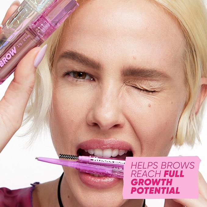 Kosas Air Brow Tinted Eyebrow Gel – Volumizing Brow Gel with Flexible Long-Lasting Hold, Taupe