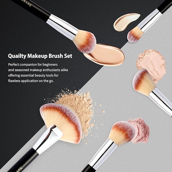 Makeup Brushes, Quality Make Up Brushes 28Pcs Makeup Brushes Set Professional, Beginner Make-up Sets With Case, Soft Brush Kits Sponges Masks Spatula,Travel-Friendly Women Girls Gift Sets