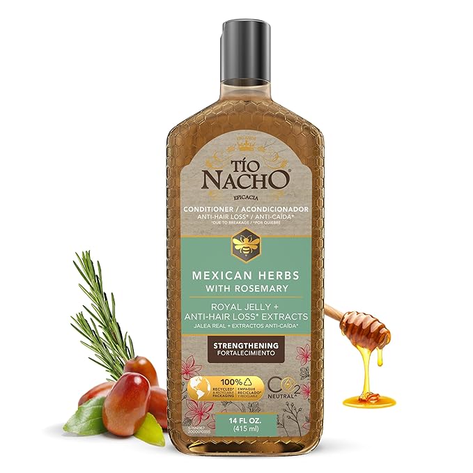 Tio Nacho Mexican Herbs Anti-Hair Loss Conditioner with Royal Jelly and Rosemary Extract, Strengthening and Nourishing Conditioner for Hair Loss, Ideal for Men and Women, 14 fl oz