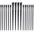 16 Pcs Eyeliner Brush Eyebrow Tint Brushes Brow Brushes Set Flat Tapered Eyebrow Concealer Ultra Thin Christmas Makeup Brush Fine Angled Slanted Eye Shadow Applicator Sticks Brushes