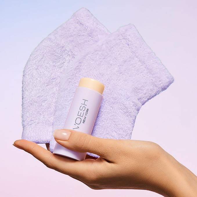 VOESH Heel Repair Duo, Solemate Heel Repair Balm & Moisturizing Heel Socks, Cracked Heel Stick Balm, Foot Care for Men & Women, at-Home Foot Care, K-Beauty Korean Skincare - Lavender