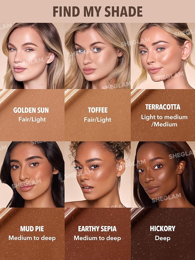 SHEGLAM Sun Beam Shimmer Liquid Bronzer-Toffee