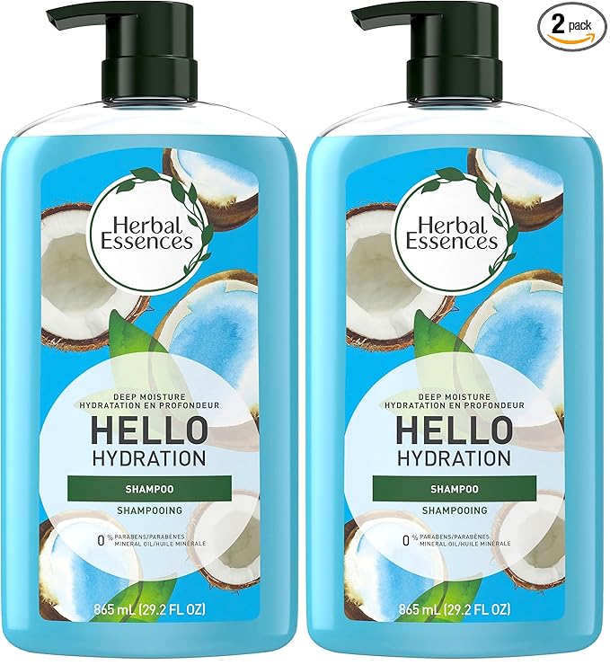 Herbal Essences Hello hydration shampoo shampooing for hair 29.2 FL OZ (Pack of 2)