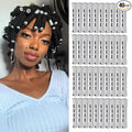 Perm Rods Set for Short Natural Hair 40pcs Gray Plastic Cold Wave Rods Hair Curling Rollers with Steel Pintail Comb Rat Tail DIY Hairdressing Tools（40pcs Gray）