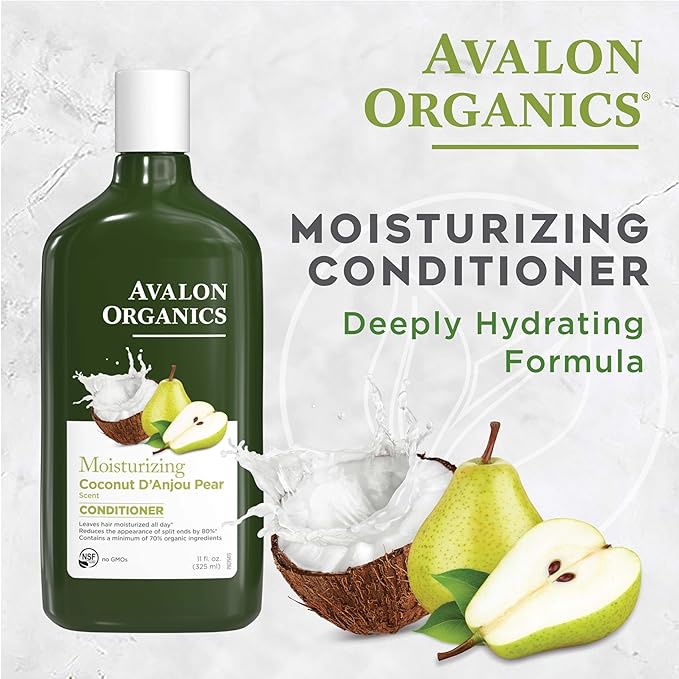 Avalon Organics All Natural Coconut Pear Conditioner, 11 Fl Oz
