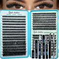 Wispy Lash Clusters Kit 640pcs Eyelash Cluster Extensions Curl Individual False Eyelashes Natural Fluffy Mink Lash Extension Kit (Lash Clusters-80D+100D KIT, Lash Clusters)