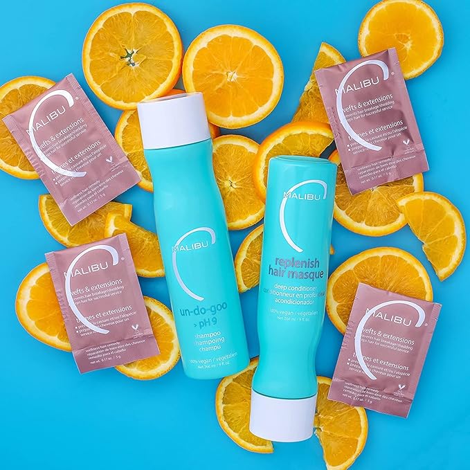 Malibu C Un-Do-Goo Clarifying Shampoo - Removes Product Build Up and Resins from Hair - Shine Restoring, Sulfate-Free Cleanser (9 oz)
