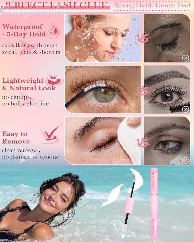 Natural Brown Lash Clusters Kit Wispy Eyelashes Clusters Kit C Curl Cluster Eyelash Extensions 10-16mm Cluster Lashes DIY Eyelash Clusters Waterproof Individual Lashes Extension Kit with Brush