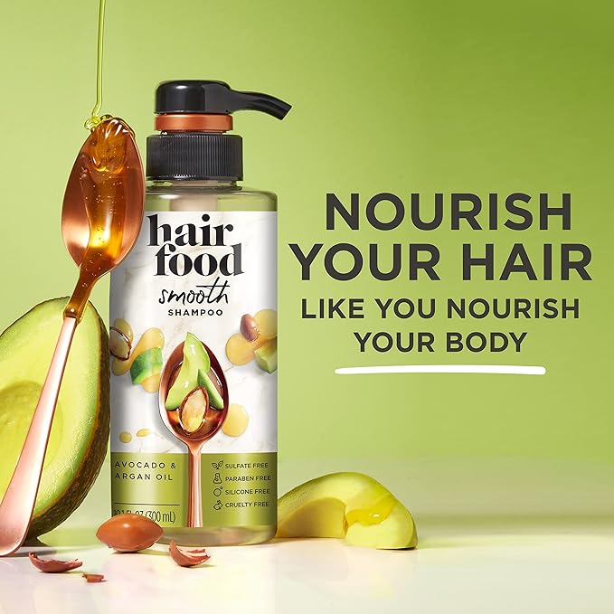 Hair Food Shampoo, Avocado & Argan Oil, 10.1 Ounce