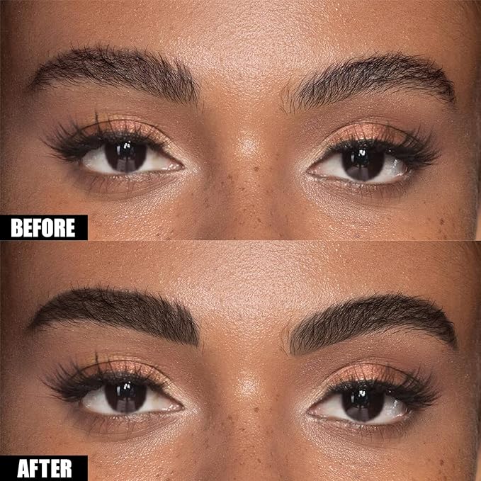 Cilrofelr Tattoo Peel Off Eyebrow Gel, Easy Tattoo Brow Peel Off Gel, Last Up to 3 Days, Waterproof, Transfer-proof, For Fuller & Defined Looking Brows, Gray Black (2 Pack)