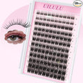 Lash Clusters 10-18mm Mix D Curl DIY Extension Eye Natural Lashes False Wispy EyeLash Cluster (U20 Lashes Only)