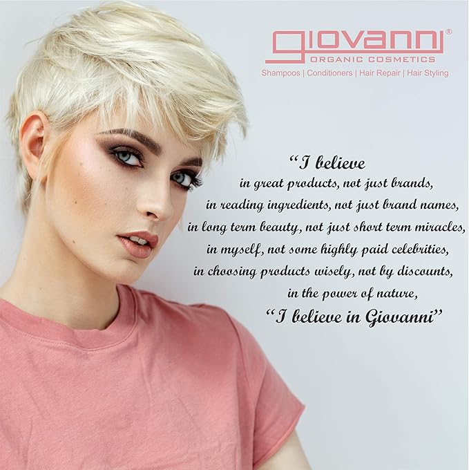 GIOVANNI 2chic Ultra-Sleek Shampoo, 8.5 oz. - Brazilian Phyto-Keratin & Moroccan Argan Oil, Anti-Frizz Formula, Coconut, Shea Butter, Pro-Vitamin B5, Color Safe, Paraben Free