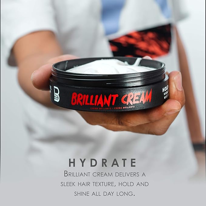 Level 3 Brilliant Cream - Improves Hair Texture and Shine - Delivers a Natural Hair Style Look L3 - Hydrates your Hair - Level Three Hair Cream