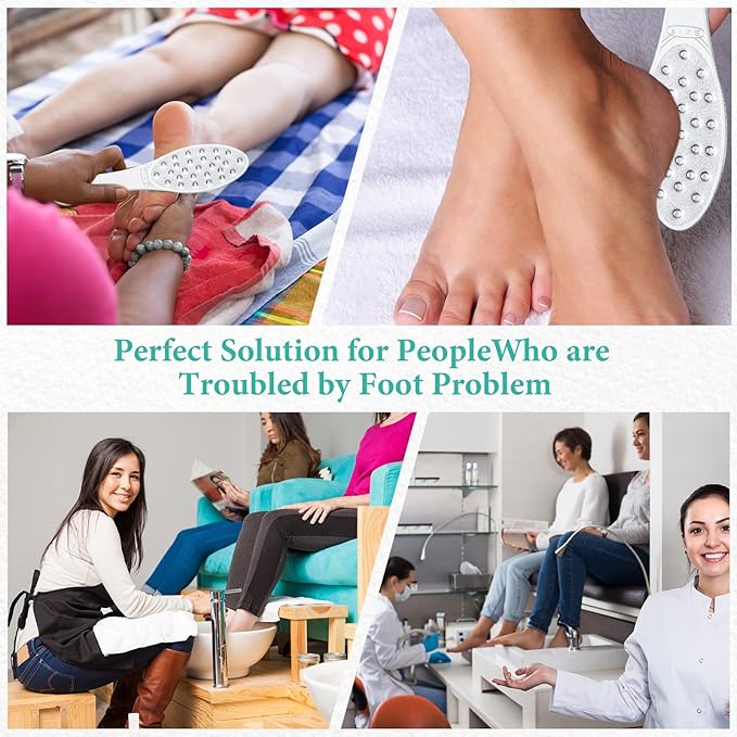 1 Pcs Stainless Steel Foot File Callus Remover Double Sided Metal Foot Rasp Scrubber for Wet or Dry Skin Professional Pedicure Tool for Hard Skin & Cracked Heels, Easy to Clean (Classic Style)