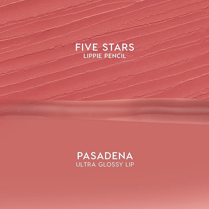 ColourPop Dream Duo Lip Kit - High-Pigment, Long-Lasting & Sharpenable Lip Liner and Lip Gloss with High-Impact Color - Includes Shades Five Stars & Pasadena (2 Count)
