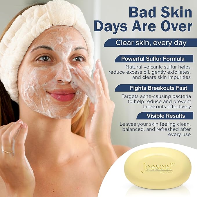 JOESOEF SKIN CARE Sulfur Soap with Salicylic Acid for Acne