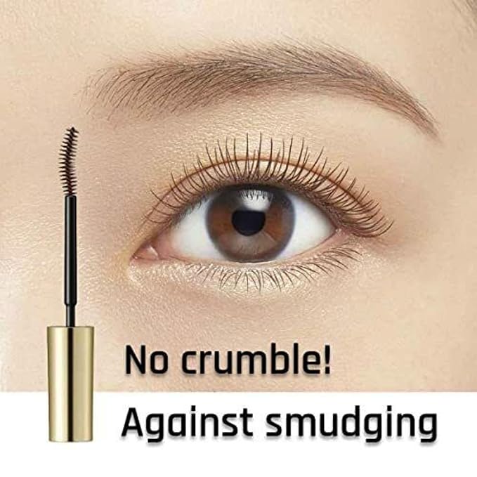 HEROINE MAKE by KISSME Brown Mascara Waterproof with Curvy Brush for Eye Makeup for Women, Mascara Volume & Length Defining Fiber Long-lasting False Eyelash Effect, Made in Japan, 1 EA
