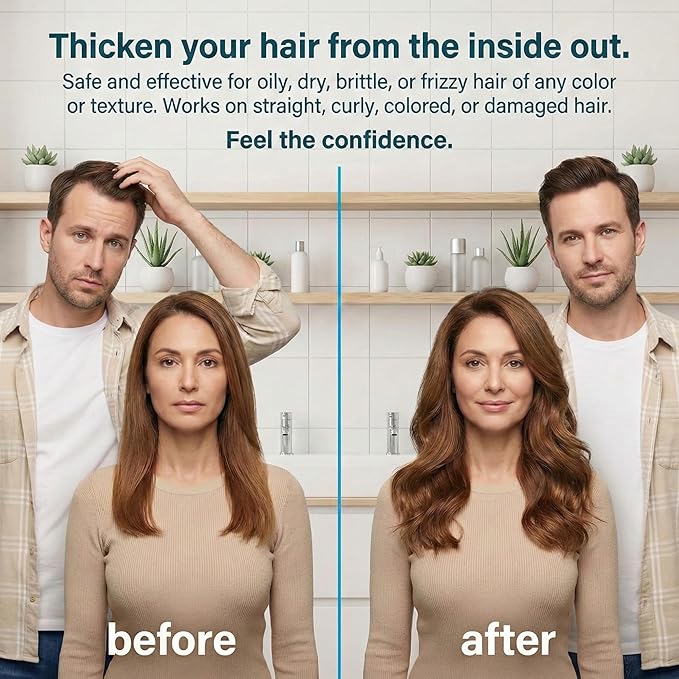 Paisle Botanics Biotin Thickening Shampoo – Natural Volumizing Formula for Fine or Thinning Hair and Fuller Looking Volume – Sulfate & Paraben Free, Color Safe for Women and Men – 8 fl oz