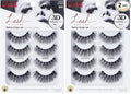 KISS Lash Couture Triple Push Up Collection Multipack, 3D Volume False Eyelashes with Triple Design Technology, Multi-Angles & Lengths, Reusable, Style 'Babydoll', 4 Pairs Fake Eyelashes (Pack of 2)