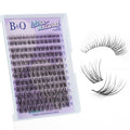 B&Q Natural Lash Clusters 03 - Cluster Eyelash Extensions, Pestañas Postizas Naturales Style Eyelashes Comfort Fit - Day-to-Night Natural Effect - Office & Date Ready For Effortless Beauty(8-16mix)