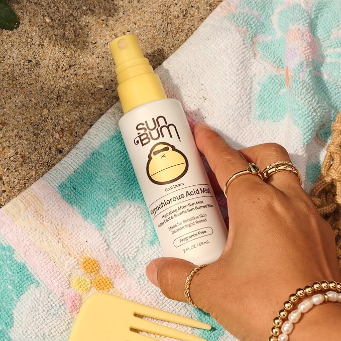 NEW Sun Bum Hypochlorous Acid Mist - Hydrating After Sun Mist to Cool and Soothe - Made for Sensitive Skin - Vegan - pH Balanced - Non-Stinging - 2 oz